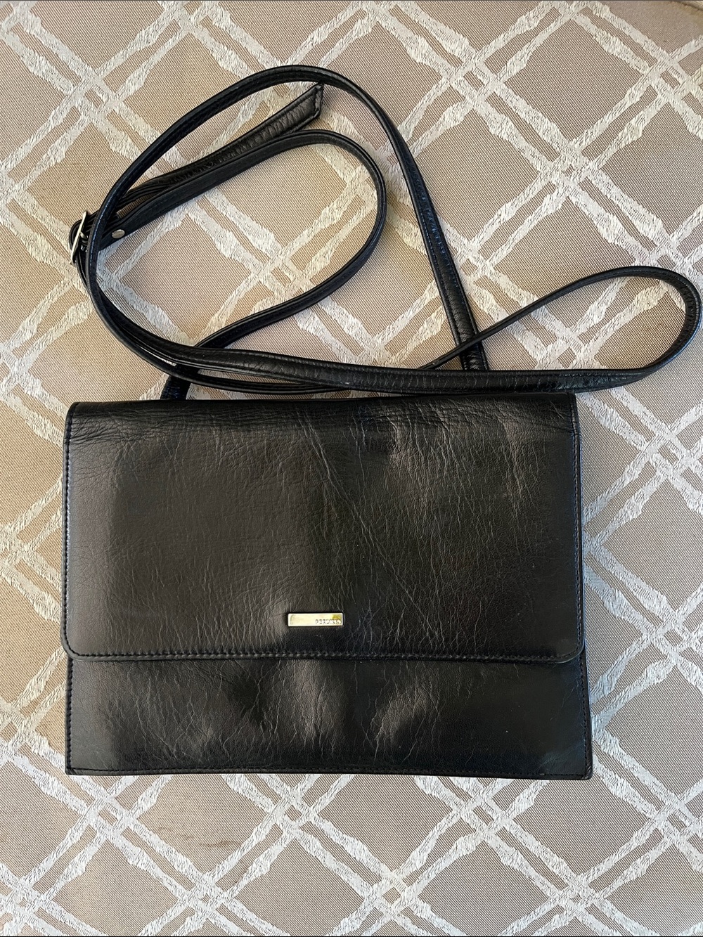 Perlina Black Logo Wallet Like New